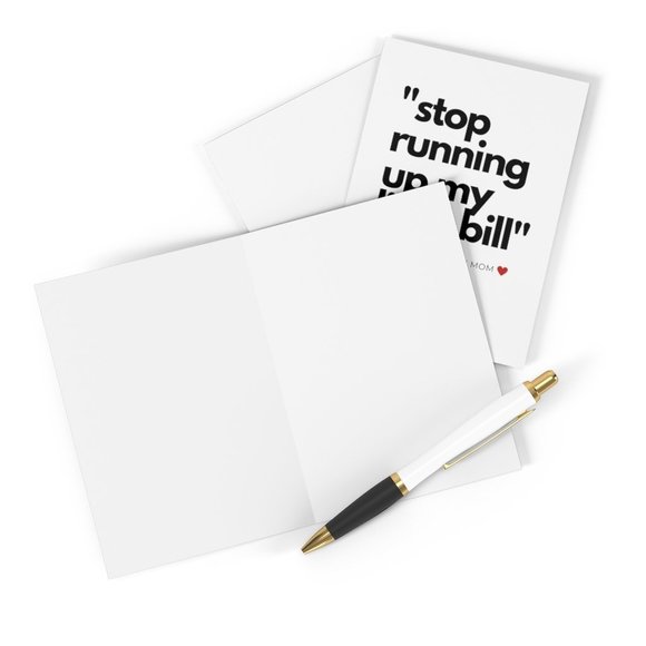 Stop Running Up My Light Bill Greeting Card Set - Picture 1 of 3